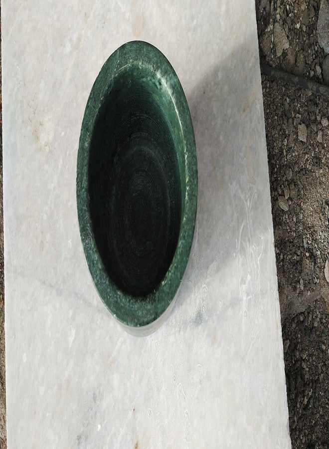 ikarus Green Mortar and Pestle Set, kharad, Masher Spice Mixer for Kitchen 5/6 inches - Image 5